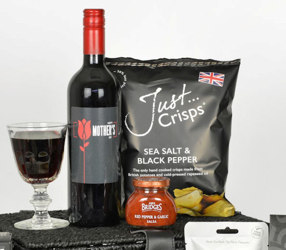 Special Occasion Personalised Red Wine & Cheese Hamper